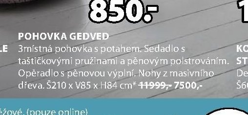Pohovka GEDVED