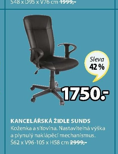 KANCELÁŘSKÁ ŽIDLE SUNDS