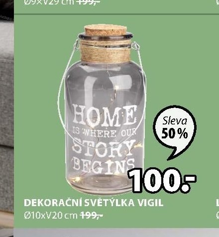 DEKORAČNÍ SVĚTÝLKA VIGIL