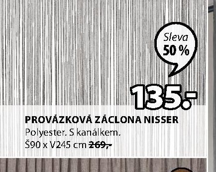 PROVÁZKOVÁ ZÁCLONA NISSER