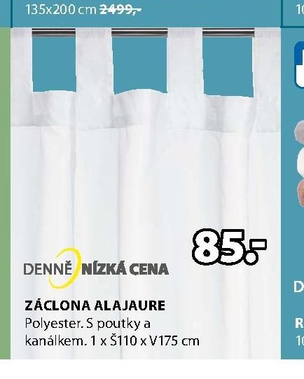 ZÁCLONA ALAJAURE 1x Š110 x V175 cm