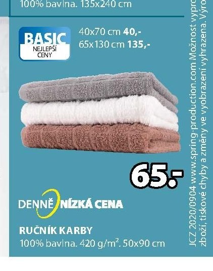 RUČNÍK KARBY 50x90 cm