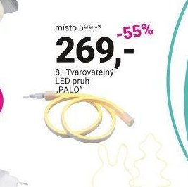 Tvarovatelný LED pruh „PALO“