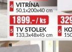 TV STOLEK 133x48x45 cm