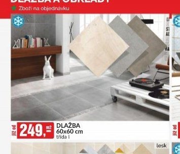 DLAŽBA 60x60 cm třída I