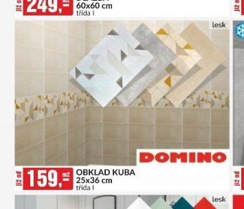 OBKLAD KUBA 25x36 cm třída I