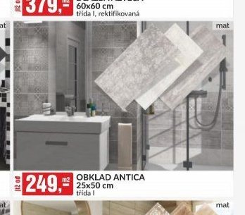 OBKLAD ANTICA 25x50 cm třída I
