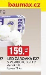 LED žárovka E27 (denní bílá)