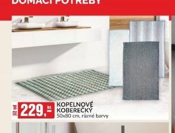 Koupelnové koberečky 50x80 cm, různé barvy