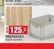Přepravky různé rozměry