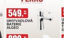 UMYVADLOVÁ BATERIE ALGEO