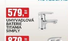 UMYVADLOVÁ BATERIE TITANIA SIMPLY