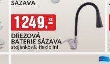 DŘEZOVÁ BATERIE SÁZAVA stojánková, flexibilní