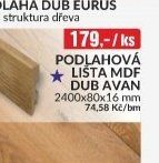 PODLAHOVÁ LIŠTA MDF DUB AVAN