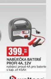 NABÍJEČKA BATERIÍ PROFI 4A, 12V