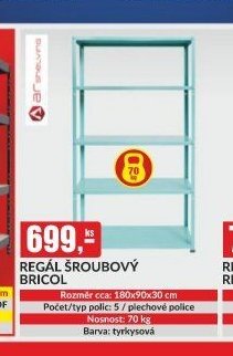 REGÁL ŠROUBOVÝ BRICOL
