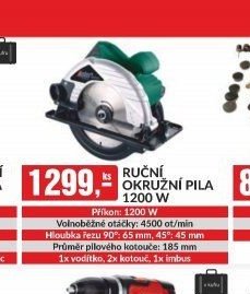 RUČNÍ OKRUŽNÍ PILA 1200 W