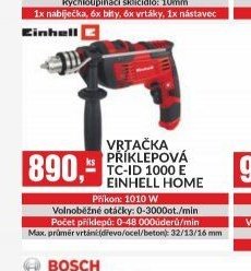 VRTAČKA PŘÍKLEPOVÁ TC-ID 1000 E EINHELL HOME