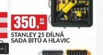 STANLEY 25 DÍLNÁ SADA BITŮ A HLAVIC
