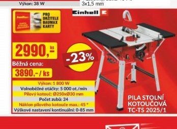 PILA STOLNÍ KOTOUČOVÁ TC-TS 2025/1