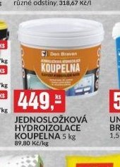 JEDNOSLOŽKOVÁ HYDROIZOLACE KOUPELNA