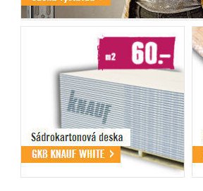 Sádrokartonová deska GKB KNAUF WHITE