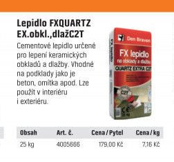 Lepidlo FXQUARTZ EX.obkl.,dlažC2T