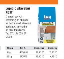 Lepidlo stavební NC1T