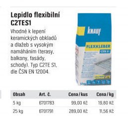 Lepidlo flexibilní C2TES1