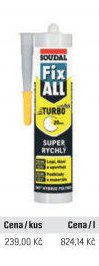 Tmel lepicí Fix-All Turbo bílý