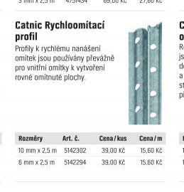 Cantic Rychloomítací profil