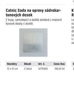 Catnic Sada na opravy sádrokartonových desek