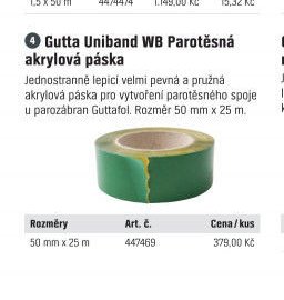 Gutta Uniband WB Parotěsná akrylová páska