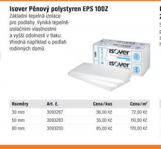 Isover Pěnový polystyren EPS 100Z