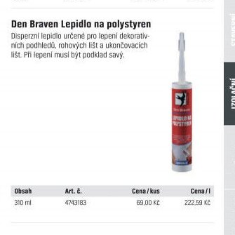 Den Braven Lepidlo na polystyren