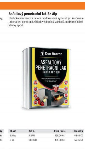 Asfaltový penetrační lak Br-Alp