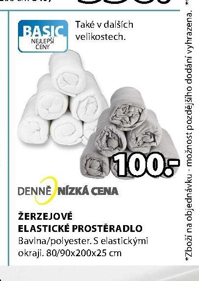 ŽERZEJOVÉ ELASTICKÉ PROSTĚRADLO