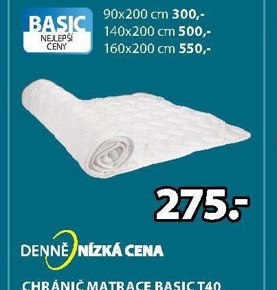 CHRÁNIČ MATRACE BASIC T40