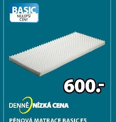 PĚNOVÁ MATRACE BASIC F5