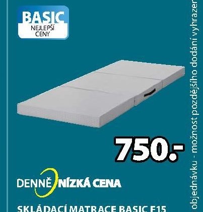 SKLÁDACÍ MATRACE BASIC F15