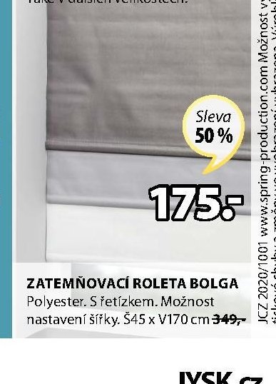 Zatemňovací roleta BOLGA