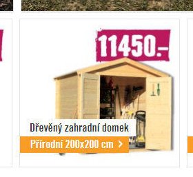 Dřevěný zahradní domek Přírodní 200x200 cm