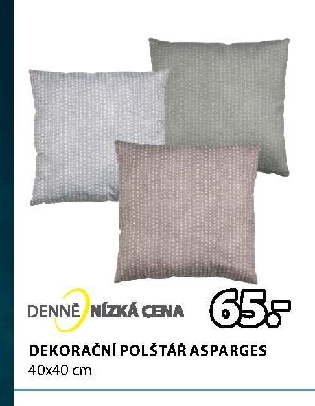DEKORAČNÍ POLŠTÁŘ ASPARGES
