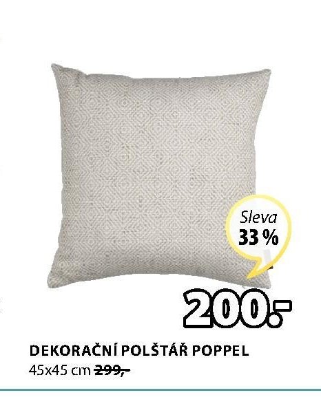 DEKORAČNÍ POLŠTÁŘ POPPEL