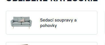 Sedací soupravy a pohovky