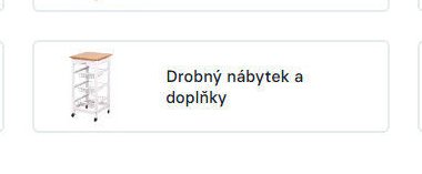 Drobný nábytek a doplňky