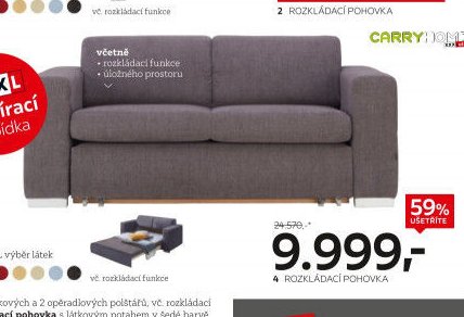 4 Rozkládací pohovka