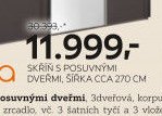 Skříň s posuvnými dveřmi