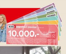 XXXL otevírací poukaz