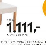 cena za židli